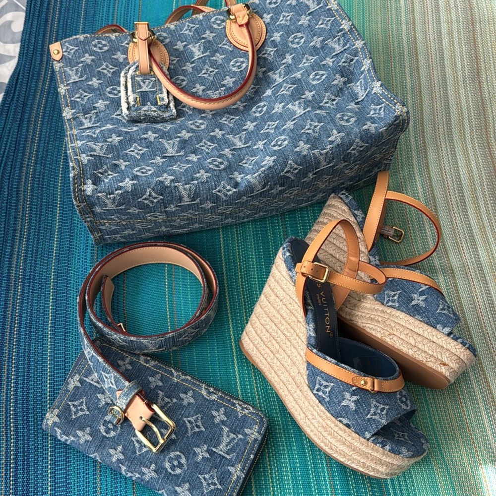 Louis Vuitton Blue Denim Monogram Collection